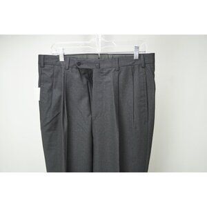 Incotex Charcoal Gray 100% Wool Dress Pants Sz 50 NEW